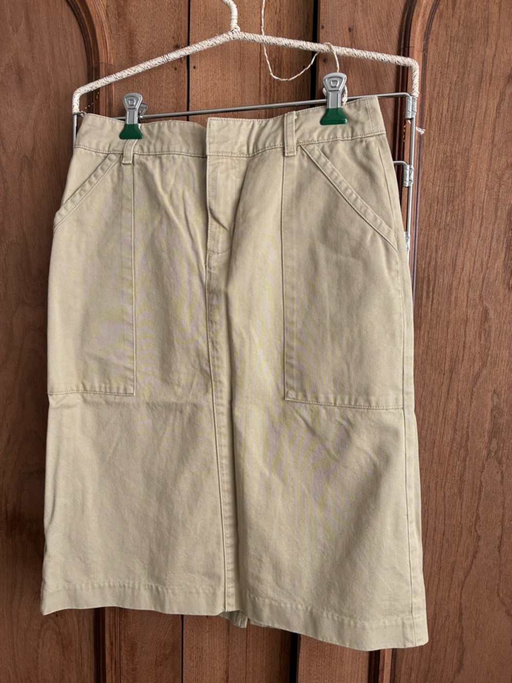 Vintage GAP Khaki Cotton Midi Skirt